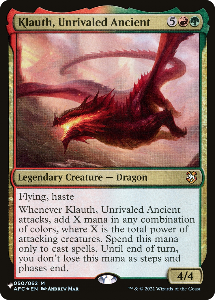 Klauth, Unrivaled Ancient [The List Reprints] | Enigma On Main