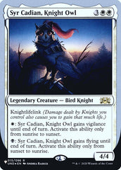 Syr Cadian, Knight Owl (Unfinity Foil Edition) [The List] | Enigma On Main