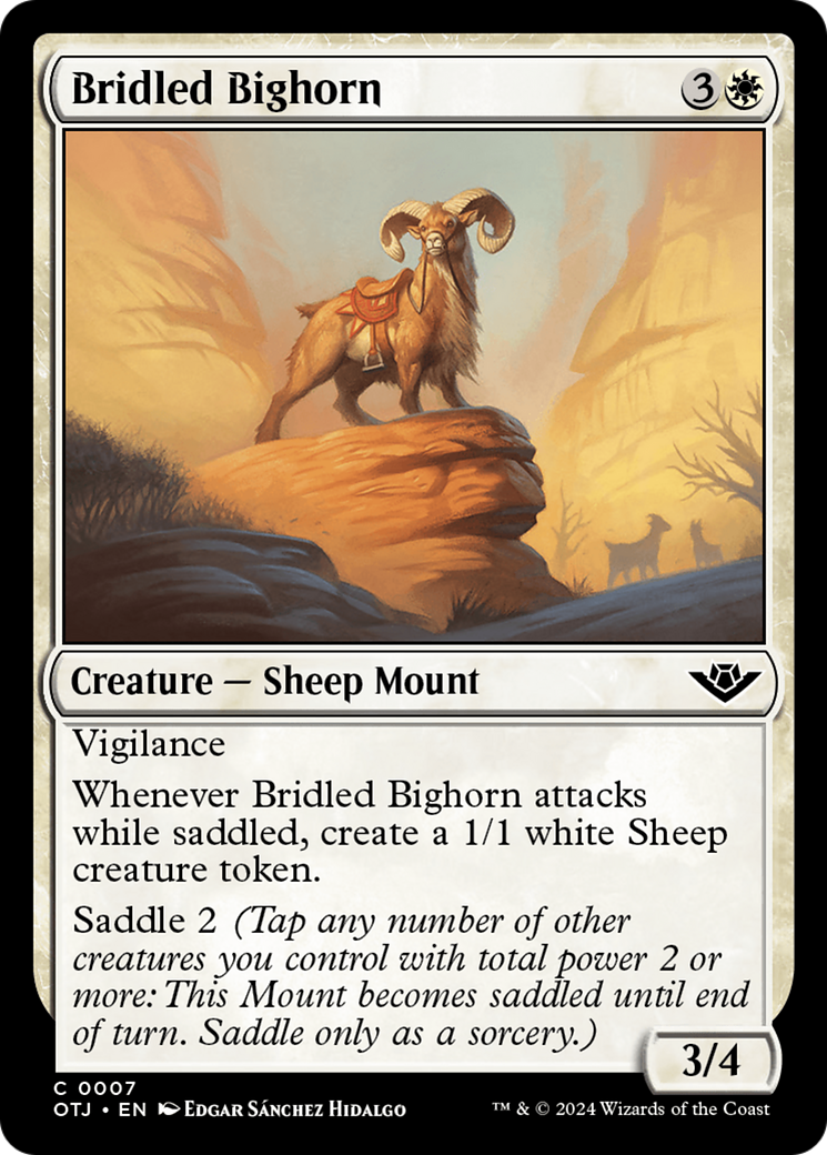 Bridled Bighorn [Outlaws of Thunder Junction] | Enigma On Main