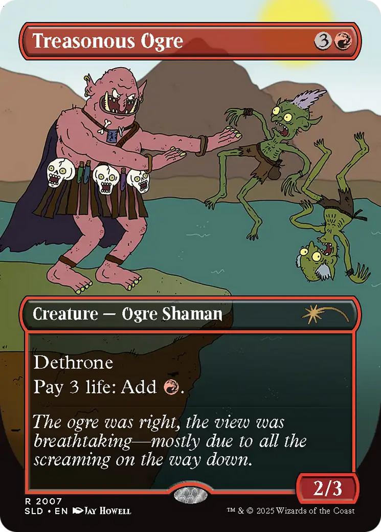 Treasonous Ogre (Rainbow Foil) [Secret Lair Drop Series] | Enigma On Main