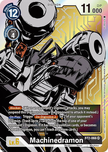 Machinedramon [BT2-066] (Alternate Art) [Release Special Booster Ver.1.0] | Enigma On Main