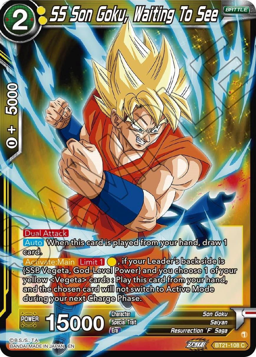 SS Son Goku, Waiting To See (BT21-108) [Wild Resurgence] | Enigma On Main