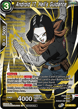 Android 17, Hell's Guidance (Gold Stamped) (P-358) [Tournament Promotion Cards] | Enigma On Main