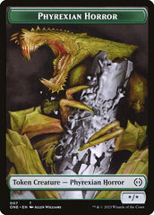 Phyrexian Goblin // Phyrexian Horror Double-Sided Token [Phyrexia: All Will Be One Tokens] | Enigma On Main