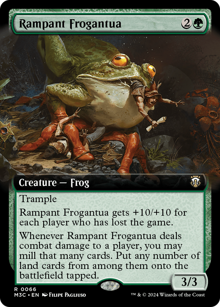 Rampant Frogantua (Extended Art) [Modern Horizons 3 Commander] | Enigma On Main