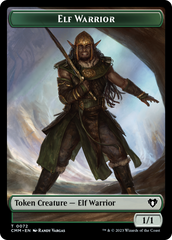 Elf Warrior // Cleric Double-Sided Token [Commander Masters Tokens] | Enigma On Main