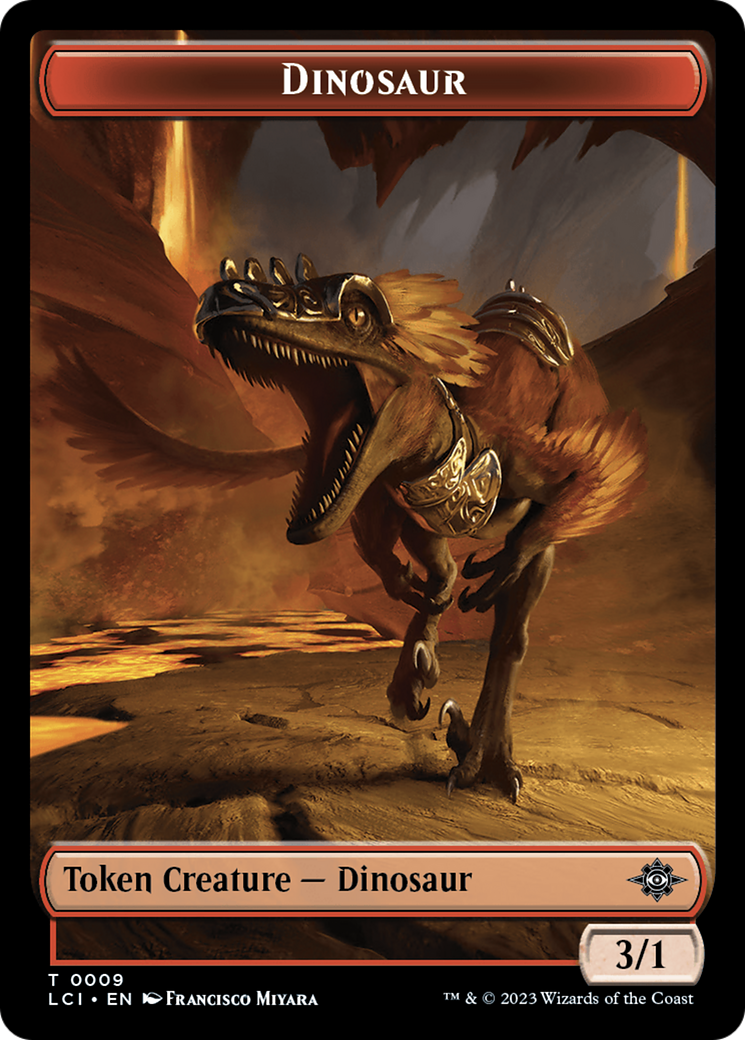 Map // Dinosaur (0009) Double-Sided Token [The Lost Caverns of Ixalan Tokens] | Enigma On Main