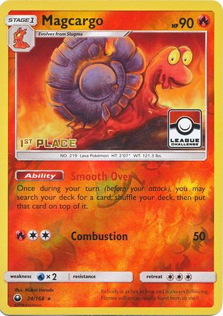 Magcargo (24/168) (League Promo 1st Place) [Sun & Moon: Celestial Storm] | Enigma On Main