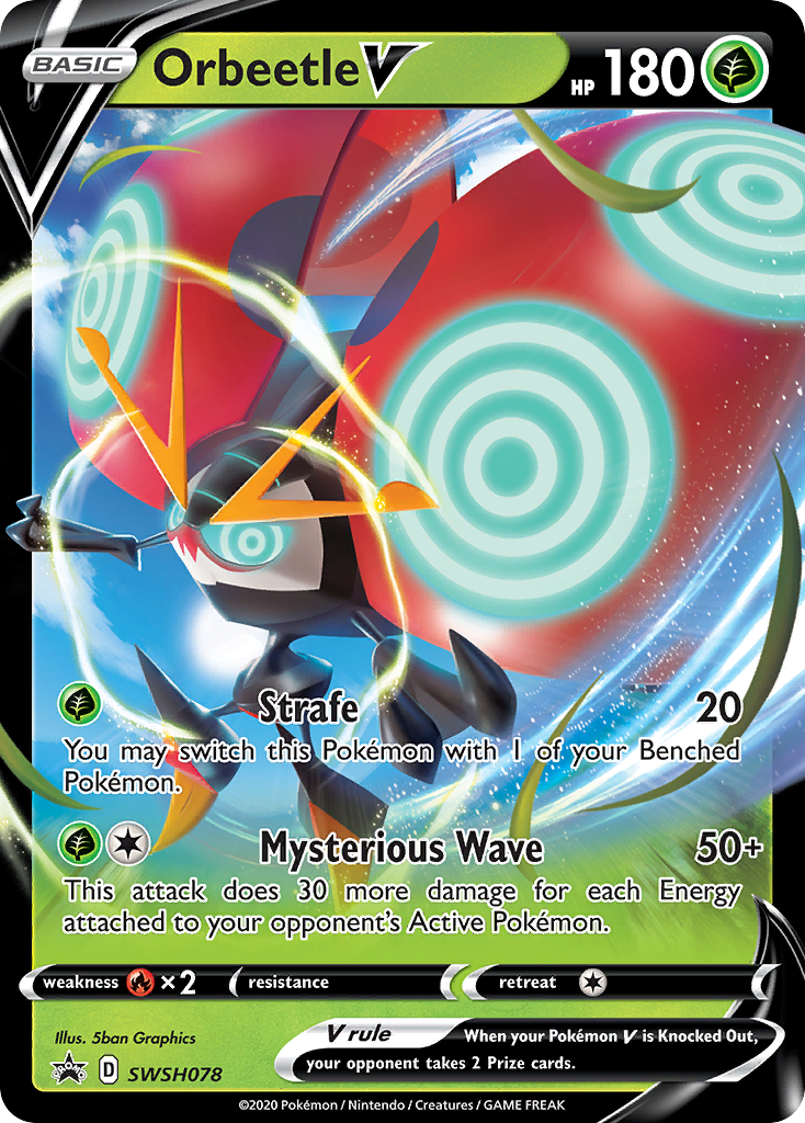 Orbeetle V (SWSH078) (Jumbo Card) [Sword & Shield: Black Star Promos] | Enigma On Main