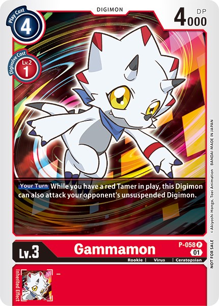 Gammamon [P-058] (New Awakening Pre-Release Tournament) [New Awakening Pre-Release Promos] | Enigma On Main