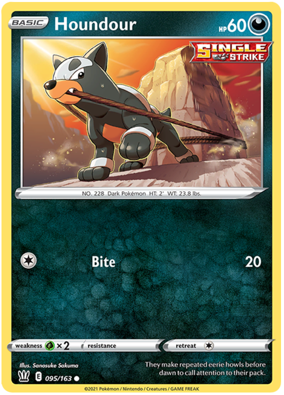 Houndour (095/163) [Sword & Shield: Battle Styles] | Enigma On Main