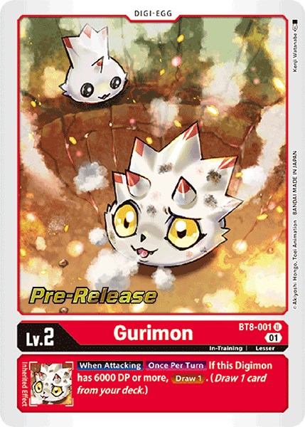 Gurimon [BT8-001] [New Awakening Pre-Release Cards] | Enigma On Main