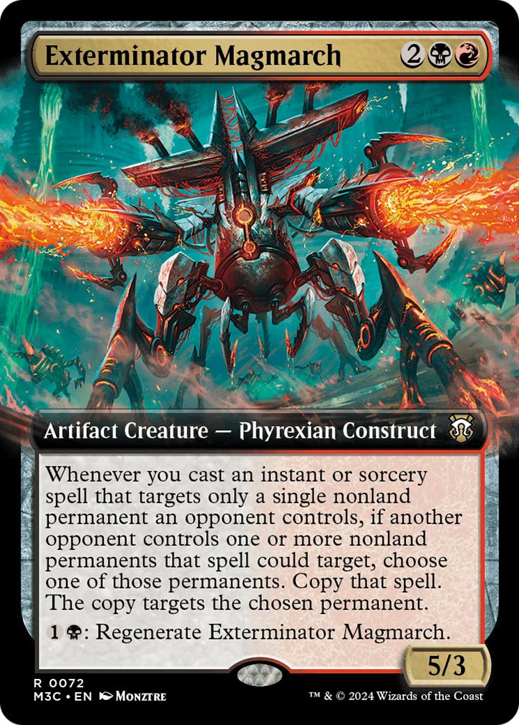 Exterminator Magmarch (Extended Art) (Ripple Foil) [Modern Horizons 3 Commander] | Enigma On Main