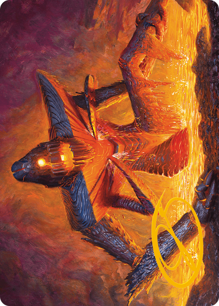 Molten Gatekeeper Art Card (Gold-Stamped Signature) [Modern Horizons 3 Art Series] | Enigma On Main