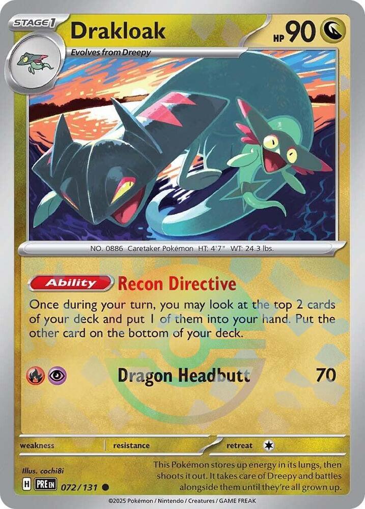 Drakloak (072/131) (Poke Ball Pattern) [Scarlet & Violet: Prismatic Evolutions] | Enigma On Main
