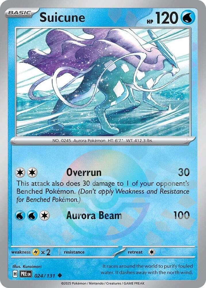 Suicune (024/131) (Poke Ball Pattern) [Scarlet & Violet: Prismatic Evolutions] | Enigma On Main