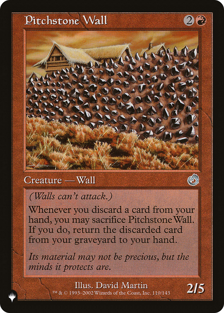 Pitchstone Wall [The List Reprints] | Enigma On Main