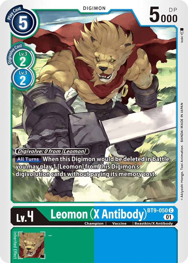 Leomon (X Antibody) [BT9-050] [X Record] | Enigma On Main