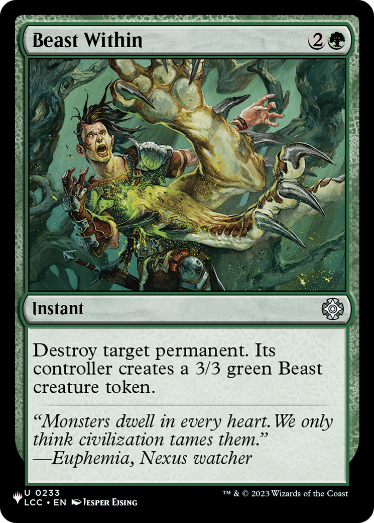 Beast Within (LCC) [The List] | Enigma On Main