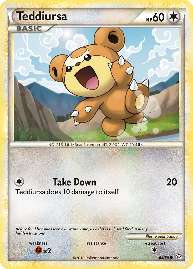 Teddiursa (65/95) [HeartGold & SoulSilver: Unleashed] | Enigma On Main