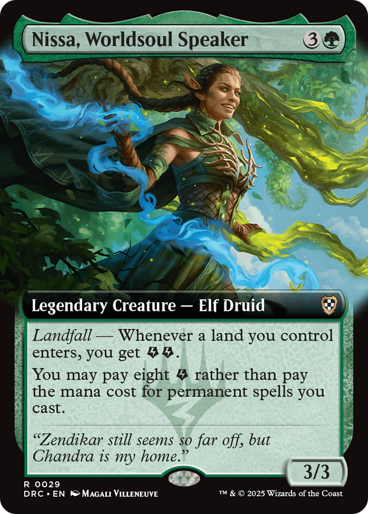 Nissa, Worldsoul Speaker (Extended Art) [Aetherdrift Commander] | Enigma On Main