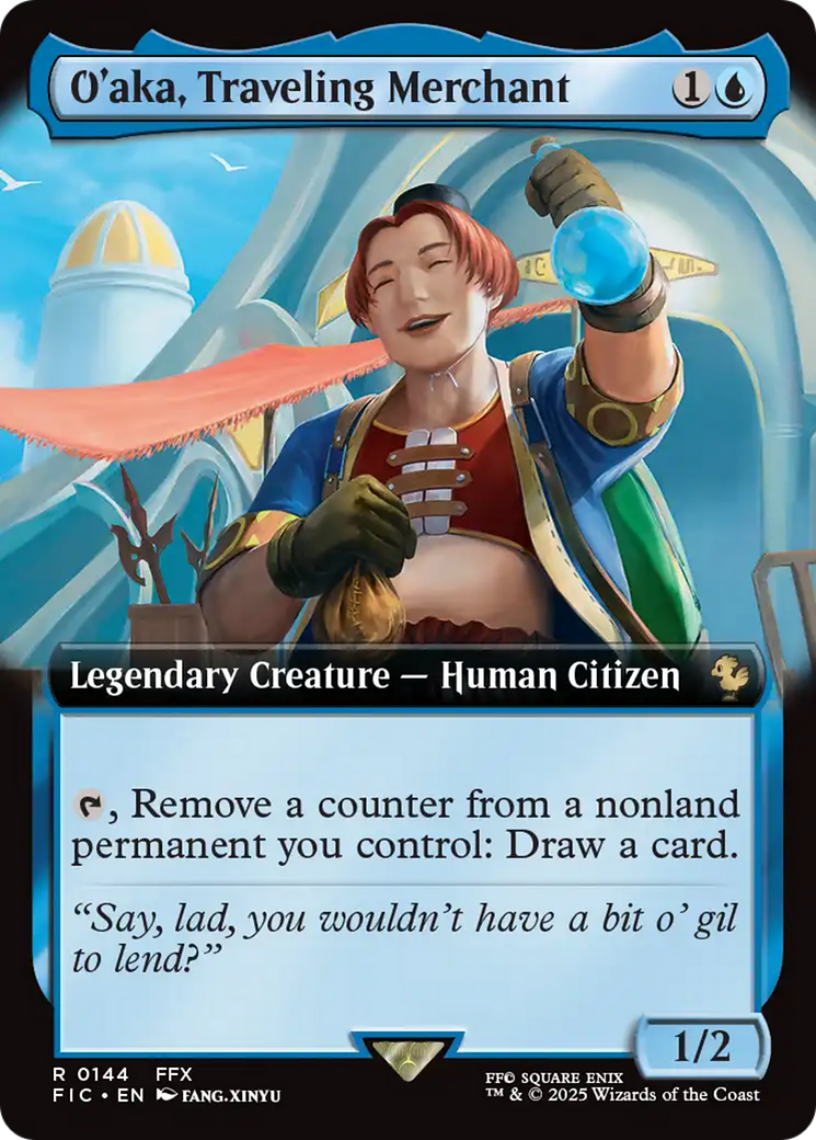 O'aka, Traveling Merchant (Extended Art) [FINAL FANTASY Commander] | Enigma On Main