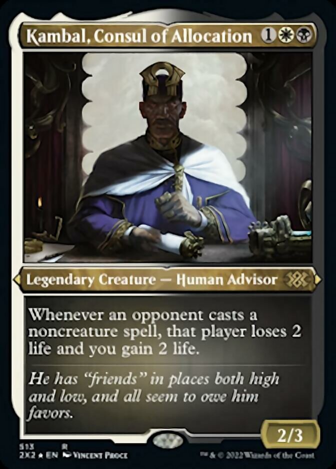 Kambal, Consul of Allocation (Foil Etched) [Double Masters 2022] | Enigma On Main