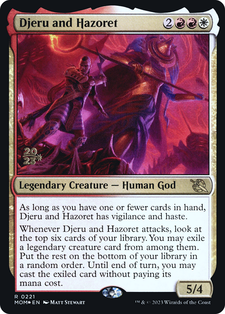 Djeru and Hazoret [March of the Machine Prerelease Promos] | Enigma On Main