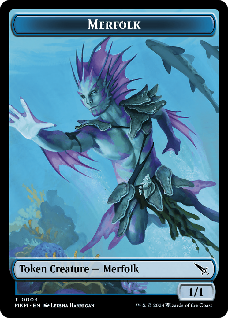 Merfolk Token [Murders at Karlov Manor Tokens] | Enigma On Main