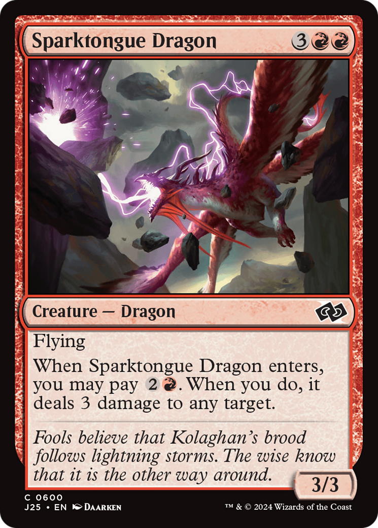 Sparktongue Dragon [Foundations Jumpstart] | Enigma On Main