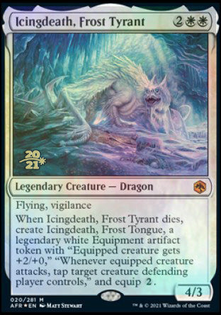 Icingdeath, Frost Tyrant [Dungeons & Dragons: Adventures in the Forgotten Realms Prerelease Promos] | Enigma On Main