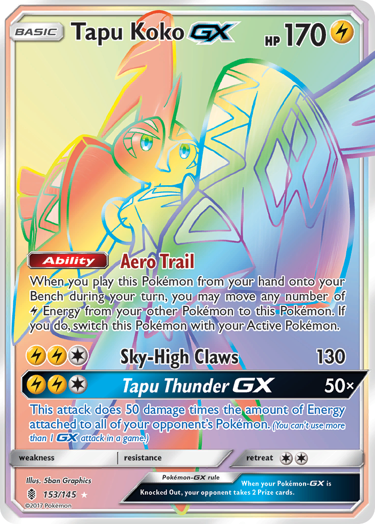 Tapu Koko GX (153/145) [Sun & Moon: Guardians Rising] | Enigma On Main