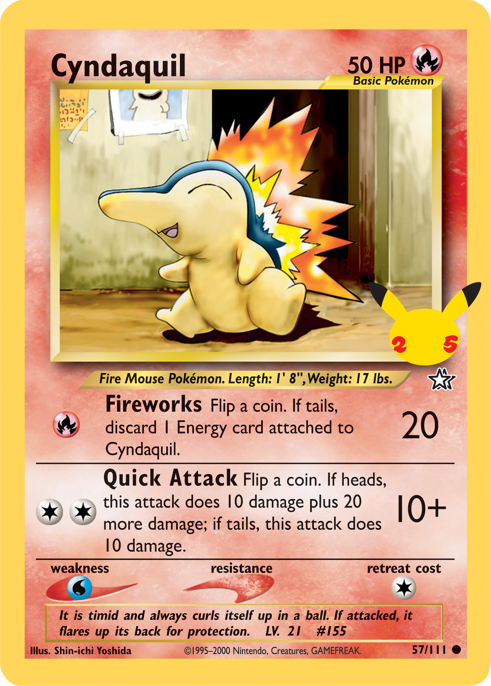 Cyndaquil (57/111) (Jumbo Card) [First Partner Pack] | Enigma On Main