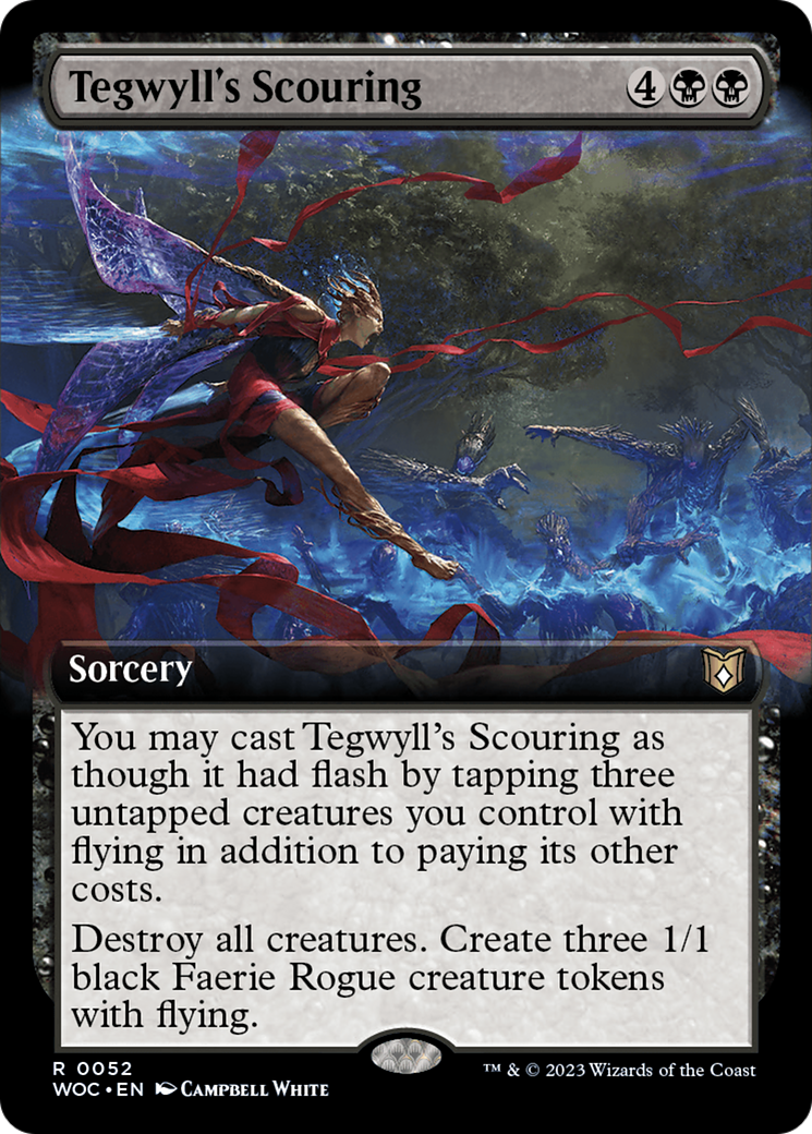 Tegwyll's Scouring (Extended Art) [Wilds of Eldraine Commander] | Enigma On Main