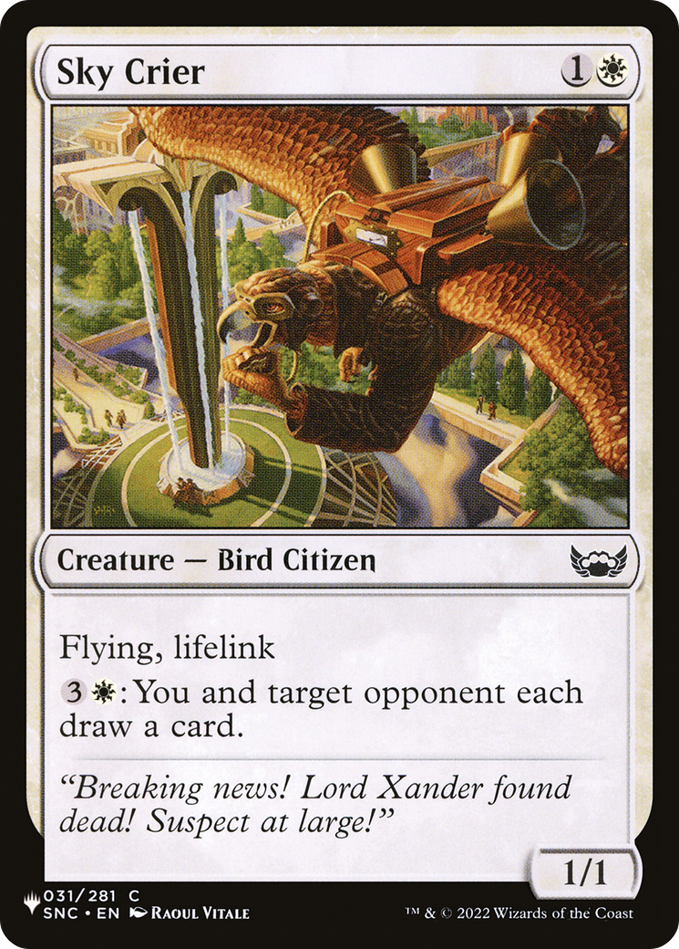 Sky Crier [The List Reprints] | Enigma On Main