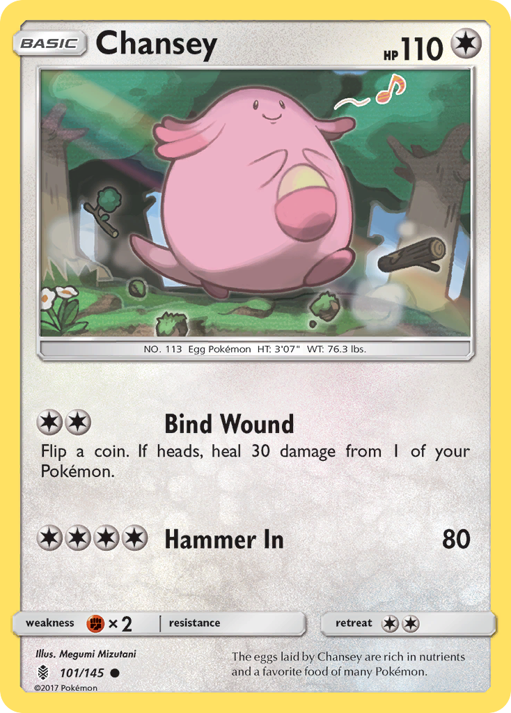 Chansey (101/145) [Sun & Moon: Guardians Rising] | Enigma On Main