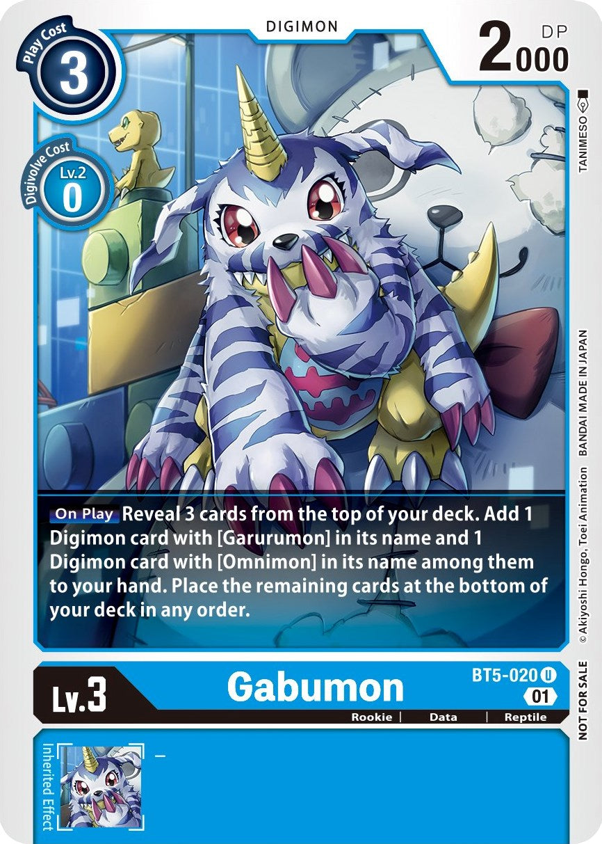 Gabumon [BT5-020] (Winner Pack New Awakening) [Battle of Omni] | Enigma On Main