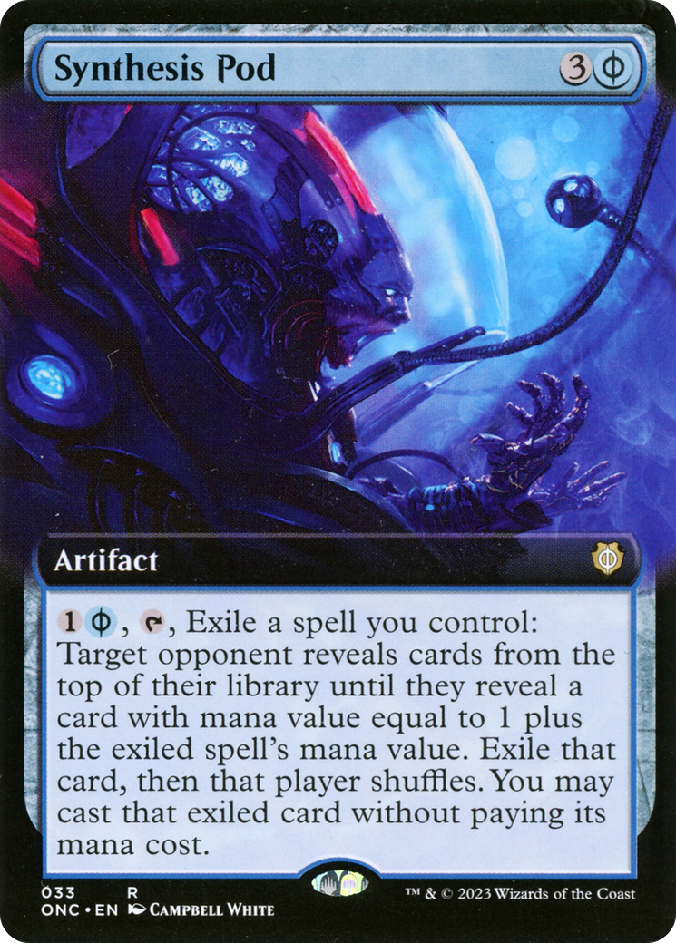 Synthesis Pod (Extended Art) [Phyrexia: All Will Be One Commander] | Enigma On Main