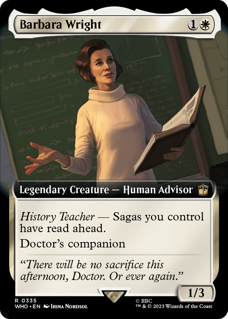 Barbara Wright (Extended Art) [Doctor Who] | Enigma On Main