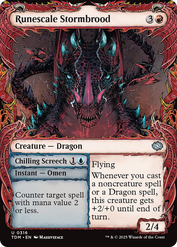 Runescale Stormbrood (Showcase) [Tarkir: Dragonstorm] | Enigma On Main