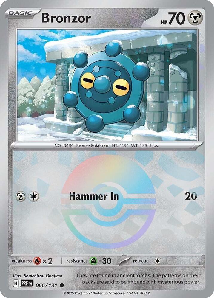 Bronzor (066/131) (Poke Ball Pattern) [Scarlet & Violet: Prismatic Evolutions] | Enigma On Main
