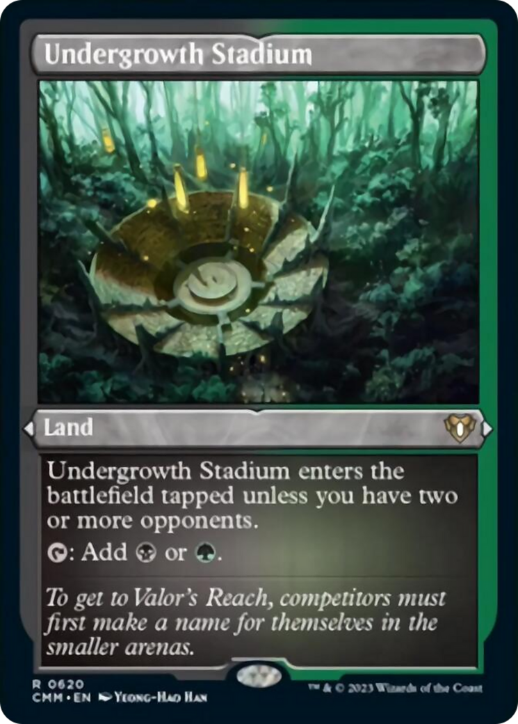 Undergrowth Stadium (Foil Etched) [Commander Masters] | Enigma On Main