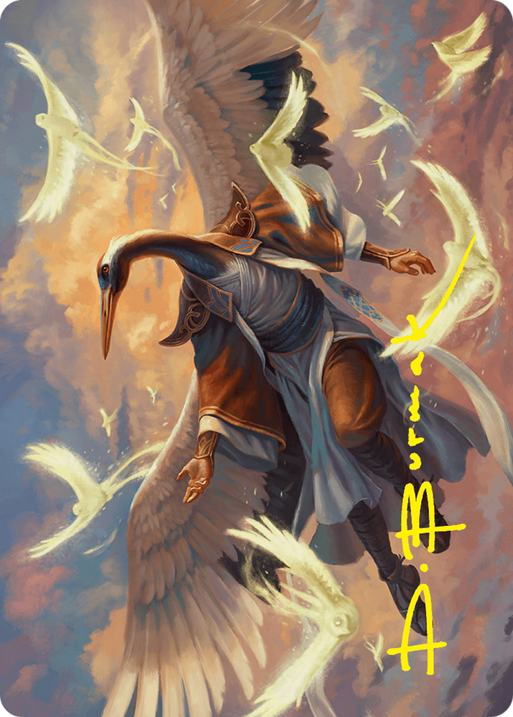 Kykar, Zephyr Awakener Art Card (16/54) (Gold-Stamped Signature) [Foundations Art Series] | Enigma On Main