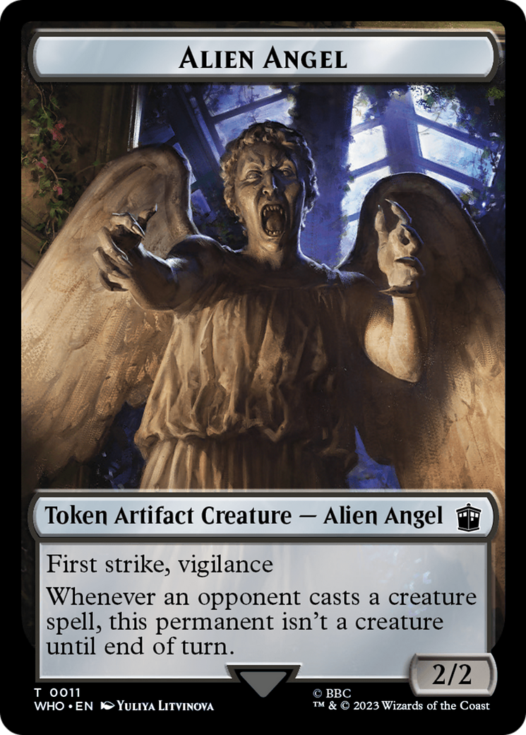 Alien Angel // Food (0025) Double-Sided Token [Doctor Who Tokens] | Enigma On Main