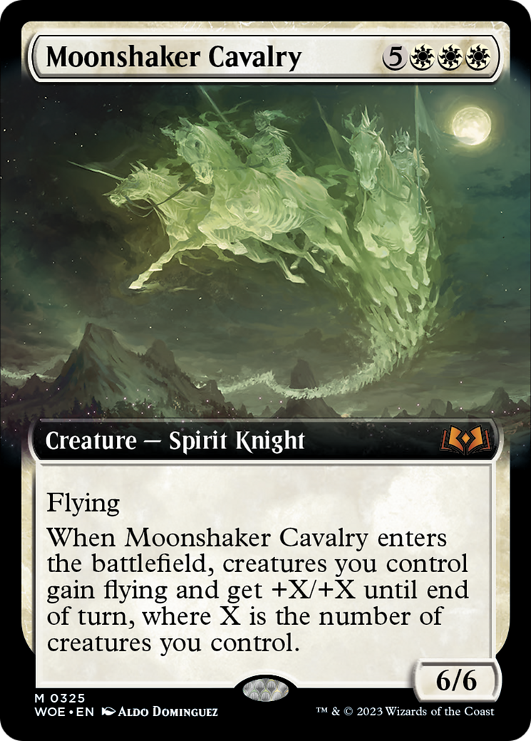 Moonshaker Cavalry (Extended Art) [Wilds of Eldraine] | Enigma On Main