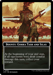 Bounty: Gorra Tash and Silas // Bounty Rules Double-Sided Token [Outlaws of Thunder Junction Commander Tokens] | Enigma On Main