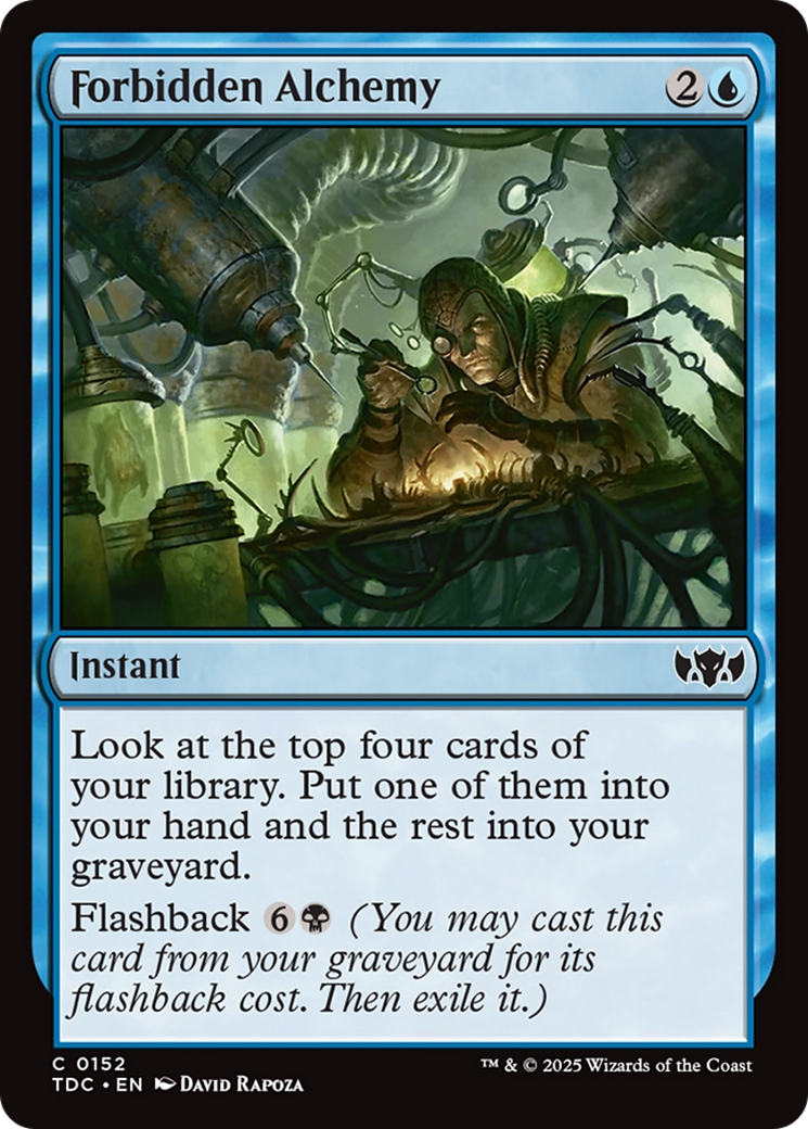 Forbidden Alchemy [Tarkir: Dragonstorm Commander] | Enigma On Main