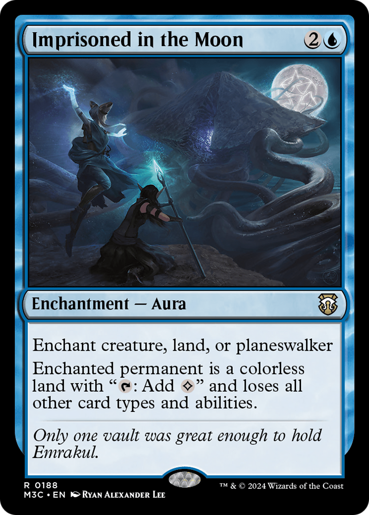 Imprisoned in the Moon (Ripple Foil) [Modern Horizons 3 Commander] | Enigma On Main