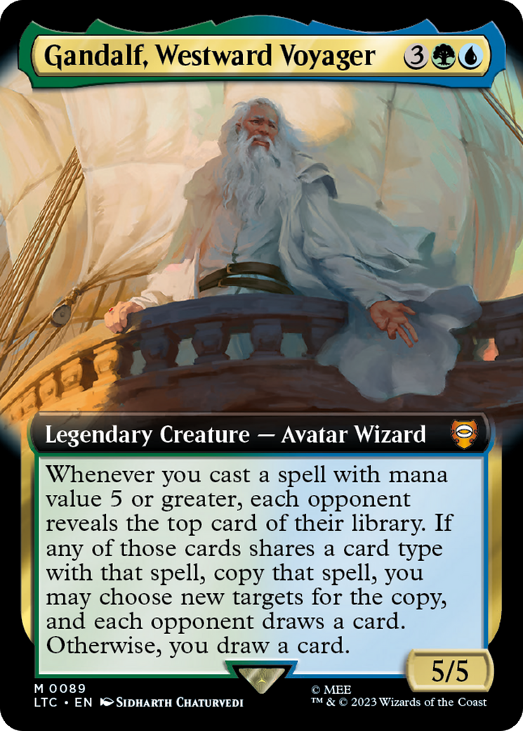 Gandalf, Westward Voyager (Extended Art) [The Lord of the Rings: Tales of Middle-Earth Commander] | Enigma On Main