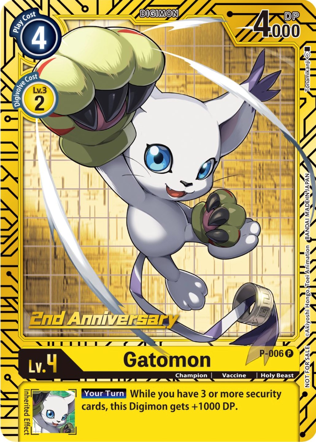 Gatomon [P-006] (2nd Anniversary Card Set) [Promotional Cards] | Enigma On Main